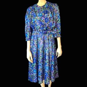 Vintage California looks sheer floral dress